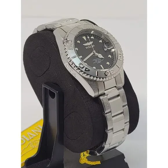 Invicta Men's Watch Pro Diver Quartz Black Dial Stainless Steel Bracelet 29937